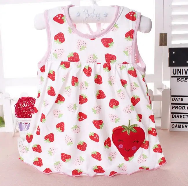 Top Quality Baby Dresses Princess 0-2years Girls Dress Cotton Clothing Dress Summer Girls Clothes Low Price