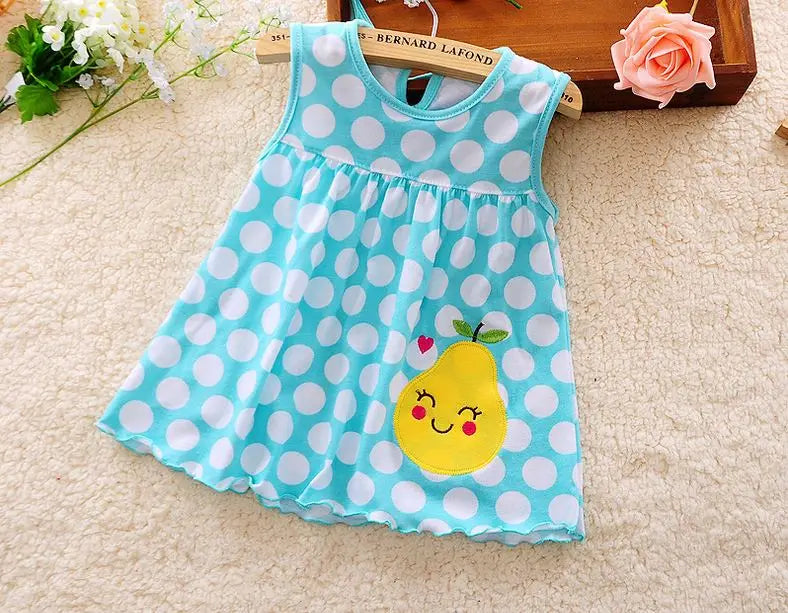 Top Quality Baby Dresses Princess 0-2years Girls Dress Cotton Clothing Dress Summer Girls Clothes Low Price