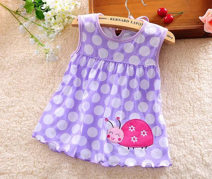 Top Quality Baby Dresses Princess 0-2years Girls Dress Cotton Clothing Dress Summer Girls Clothes Low Price