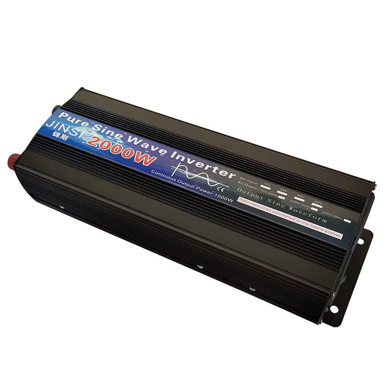 Pure Sine Wave Inverter 1000W 1600W 2000W DC 12V / 24V AC 110V 220V 50Hz 60Hz Power Inverter Home Car Converter Solar Energy