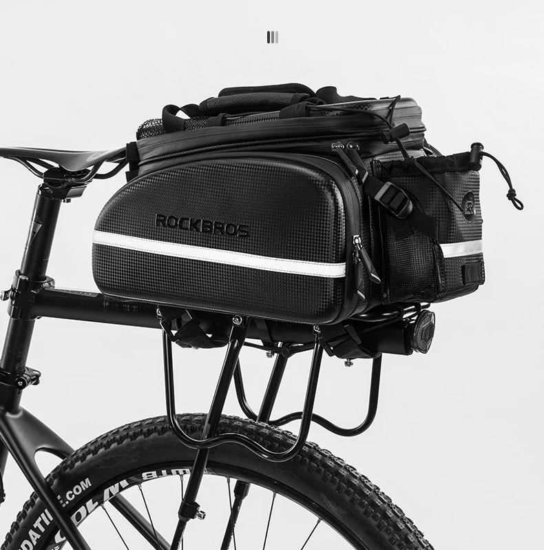 ROCKBROS Bicycle Seat Bags Cycling Rear Backpack Trunk MTB Cycle Travel Bag Large Capacity Outsdoor Sport Bike Pannier Package