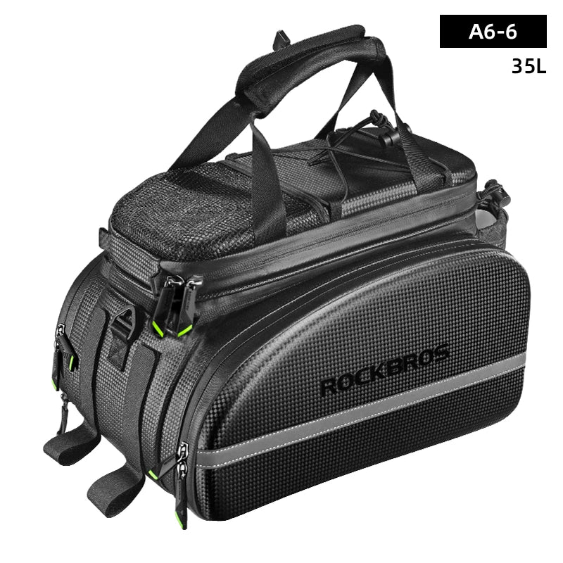 ROCKBROS Bicycle Seat Bags Cycling Rear Backpack Trunk MTB Cycle Travel Bag Large Capacity Outsdoor Sport Bike Pannier Package