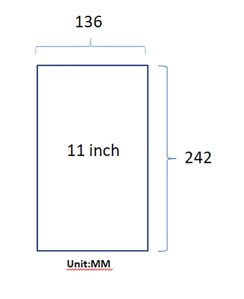 2pcs Universal 5/6/7/8/9/10/11/12inch Screen Protectors C Protective Pet Film FOR mobile Smart phone Tablet/Car GPS LCD/MP3 4