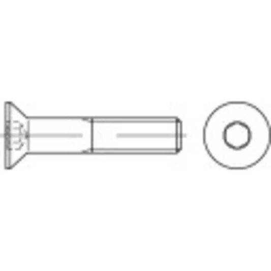 TOOLCRAFT 149045 Countersunk screws M6 70mm hexagon socket steel galvanized 200 pieces (940910383611)