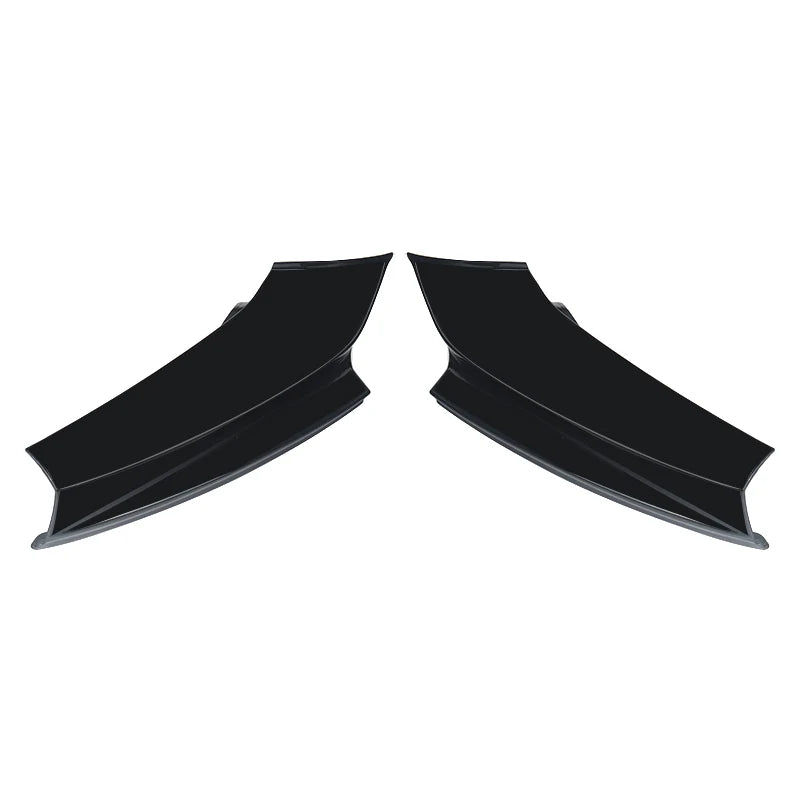 2Pcs / Set Front Bumper Splitters Lip Flaps Cupwings Aprons for BMW 5 Series F10 M5 Bumper 2011 - 2017 Carbon Fiber / FRP