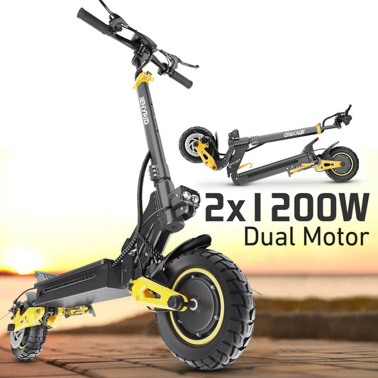UK US EU Stock Fast Foldable Off Road Adult Smart LCD IENYRID ES1 2400W Dual Motor Electric Scooter