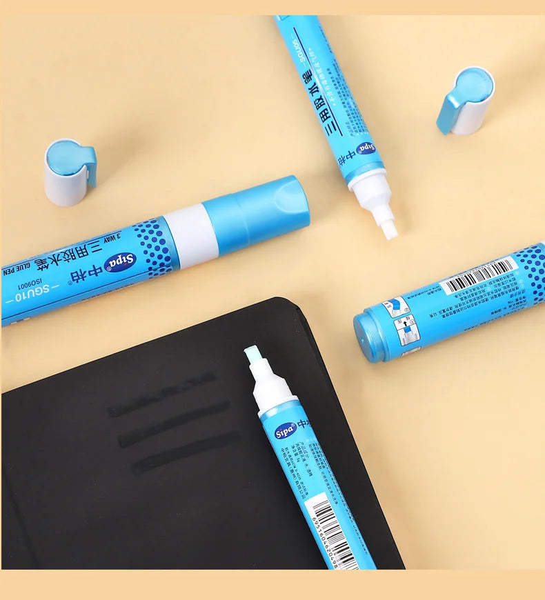 1pcs Creative Large Capacity Solid Glue Pen Cute Three-Purpose Fast Dry Glue Pen DIY Super Strong Glue Stick Stationery Supplies