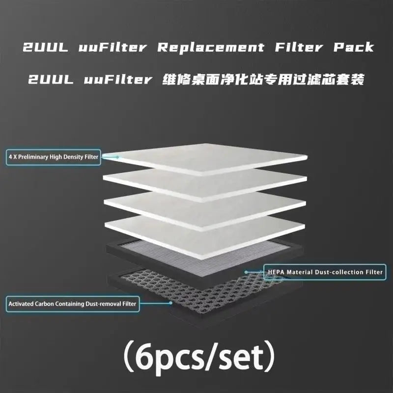 2UUL Desktop Soldering Smoke Absorbing Instrument 110v 220v Fume Extractor for Laser Marking Smoke Absorbing Purifier