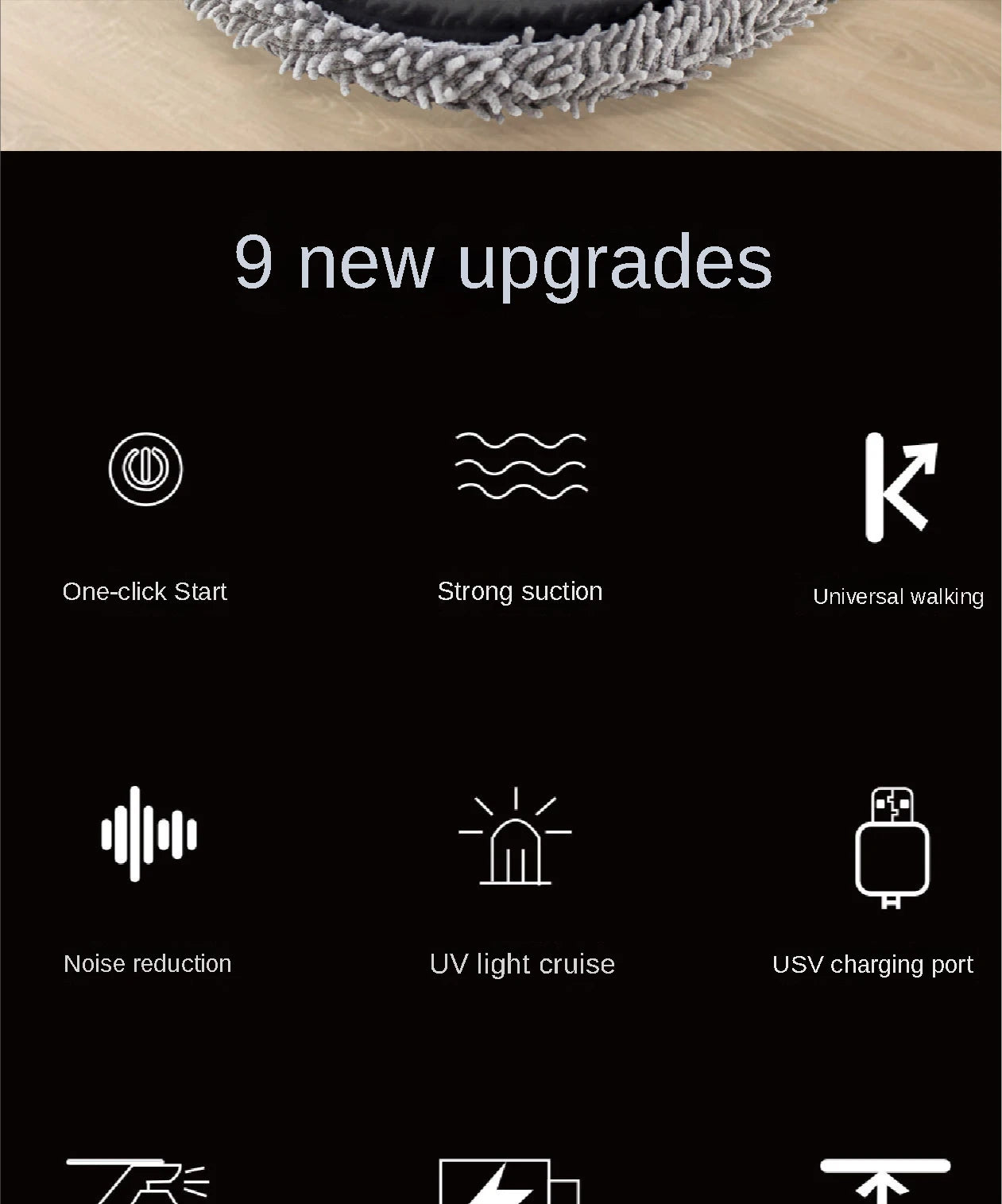 3 in1 Intelligent Robot Dry Wet Sweep Mop Robot Vacuum Cleaner Rechargeable Smart Mopping Robot Spray Cleaner Home Mopping Robot