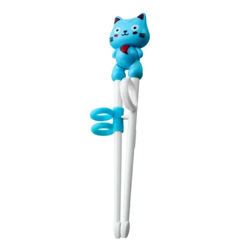 1pcs Cute Cat Kids Chopsticks Toddler for Kids Learning Training Chopsticks Aids Sushi Chopsticks Learner Helper Kids Favors