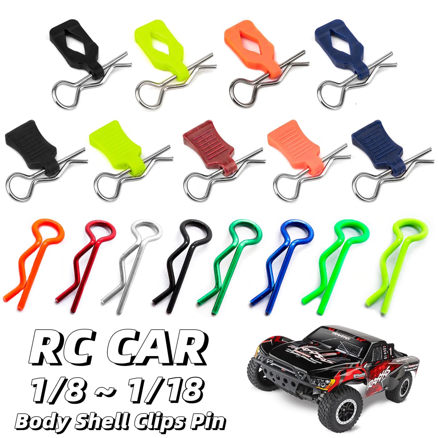RC Car Body Shell Clips Pin Buckle 1/10 1/12 1/16 for Traxxas Hsp Redcat Rc4wd Tamiya Axial scx10 D90 Hpi RC Car Parts Accs