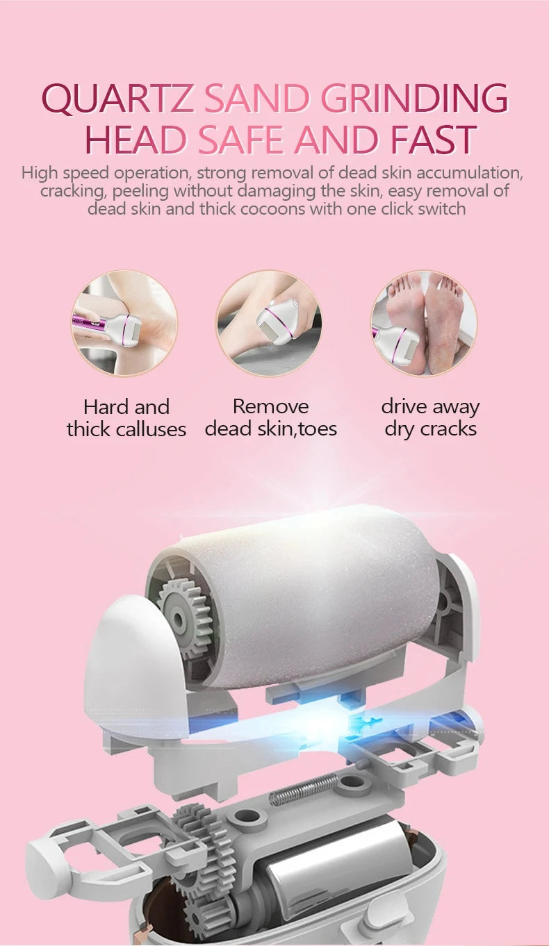 3in1 Rechargeable Women Epilator For Face Body Electric Shaver Female Hair Removal Bikini Trimmer Leg Lady Shaver Callus Remover