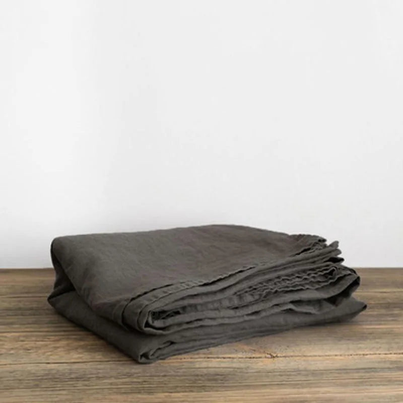 Washed Linen Bed Sheets, Natural Linen Bed Sheets, 1-Piece Set, Breathable and Super Soft Bedding (Excluding Pillowcases)