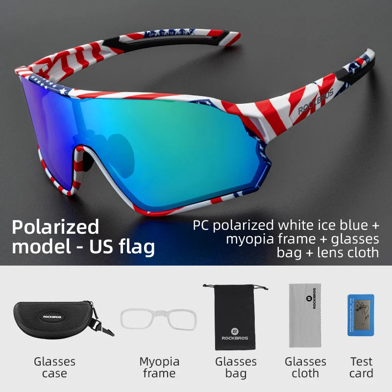 ROCKBROS Bike Glasses Polarized / Photochromic UV400 Sun Protection Sports Eyewear Bicycle Sunglasses MTB Road Cycling Glasses