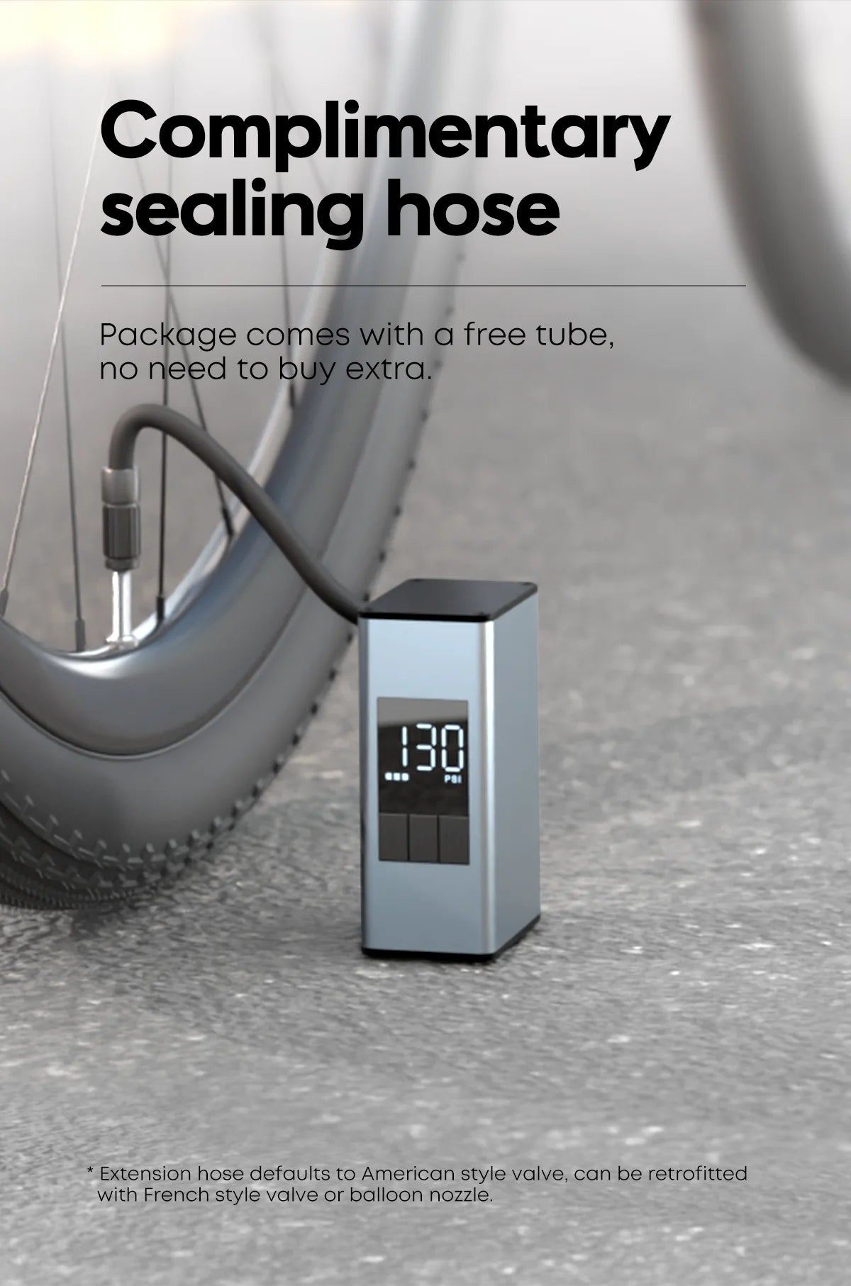 150 PSI Portable Pocket Bike Electric Air Pump Rechargeable Compressor Tire Inflator Digital Gauge Display Tire Pressure Gauge