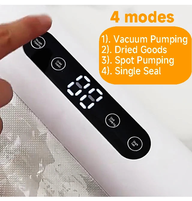 Professional  Vacuum Sealer for Food Vacuumor for Products Kitchen Sealing Machine Cuisine Packaging Plastic Bag Sealant