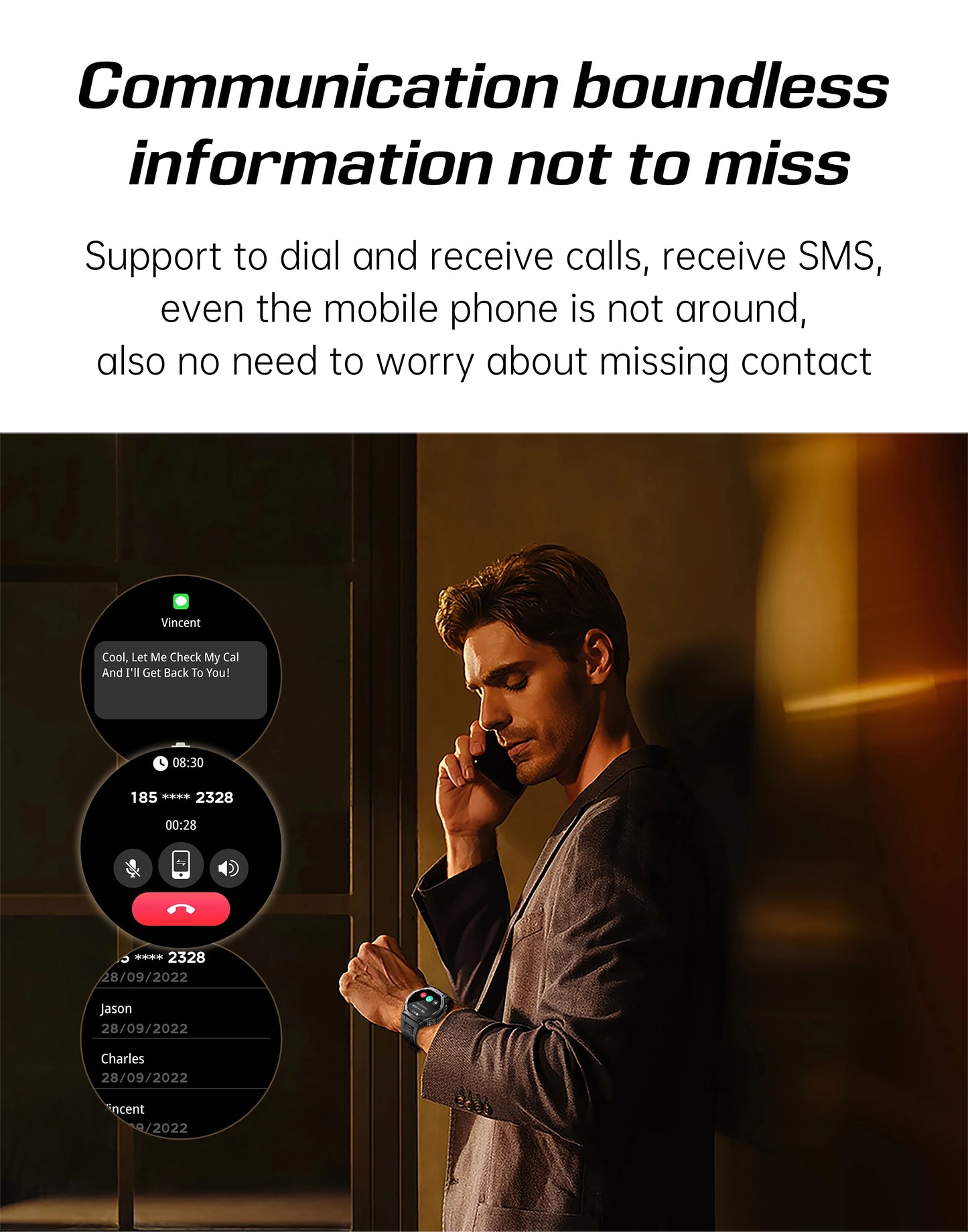 2025 New Military Smart Watch Flashlight/UV Light 5ATM Waterproof Sport Fitness Smartwatch Men Bluetooth Call for Xiaomi IOS