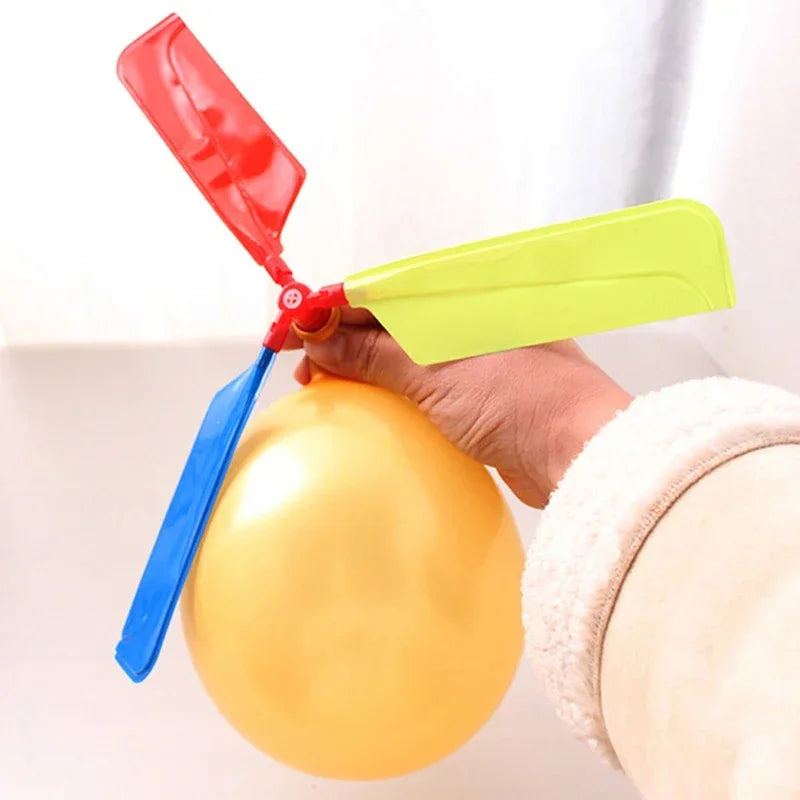 3PCS Air Balloon Helicopter Toy Funny Balloon Ortable Outdoor Helicopter Flying Kid Birthday Party Children's Day Interest Game