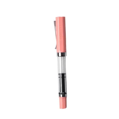Student Practise Calligraphy Plastic Transparent Fountain Pen F Nib 0.5mm Hooded Nib 0.38mm Color Ink Pens School Supplies