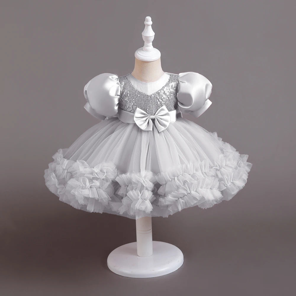 Toddler Baby Baptism Dresses First Birthday Dress For 0-5 Years Baby Girl Clothing Princess Party Dress Christening Gown