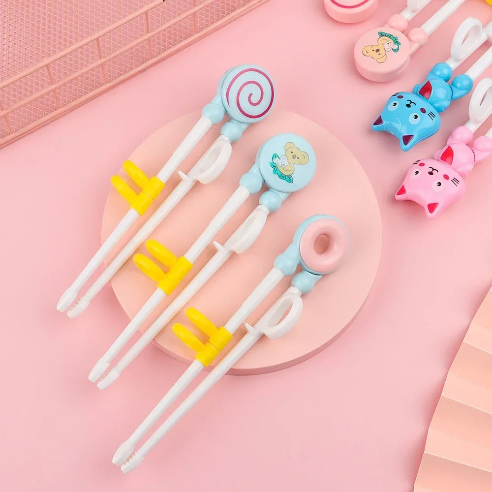 1pcs Cute Cat Kids Chopsticks Toddler for Kids Learning Training Chopsticks Aids Sushi Chopsticks Learner Helper Kids Favors