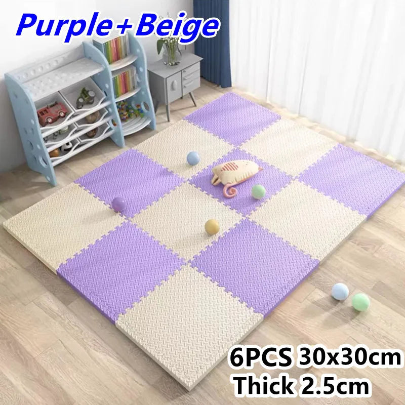 Tatame Gym for Babies Play Mat Activities Mat for Baby Mat 6PCS Game Mats Playroom Mat Play Mats Floor Noise Mat Puzzle Mat