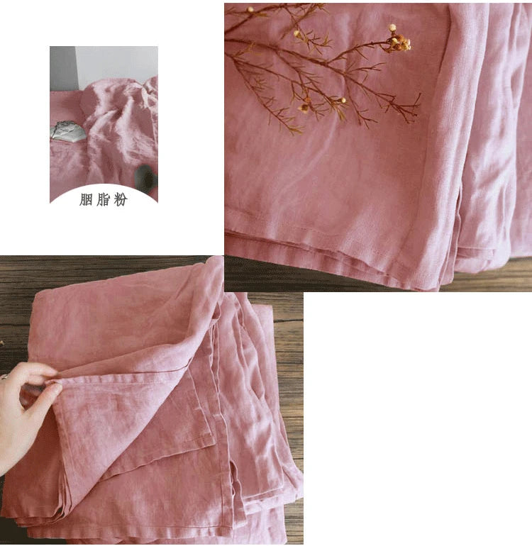 Washed Linen Bed Sheets, Natural Linen Bed Sheets, 1-Piece Set, Breathable and Super Soft Bedding (Excluding Pillowcases)