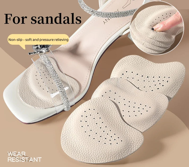 2pcs ladies high heel sandals front axle cushion, non-slip insole, since the removable insole sticker, comfortable