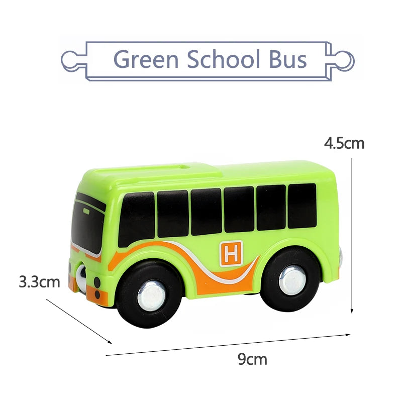 Variety Of Optional Track Magnetic Cars Multi-Purpose Vehicles Compatible Brand Wooden Scene Track Car Toys Children's Gifts W09
