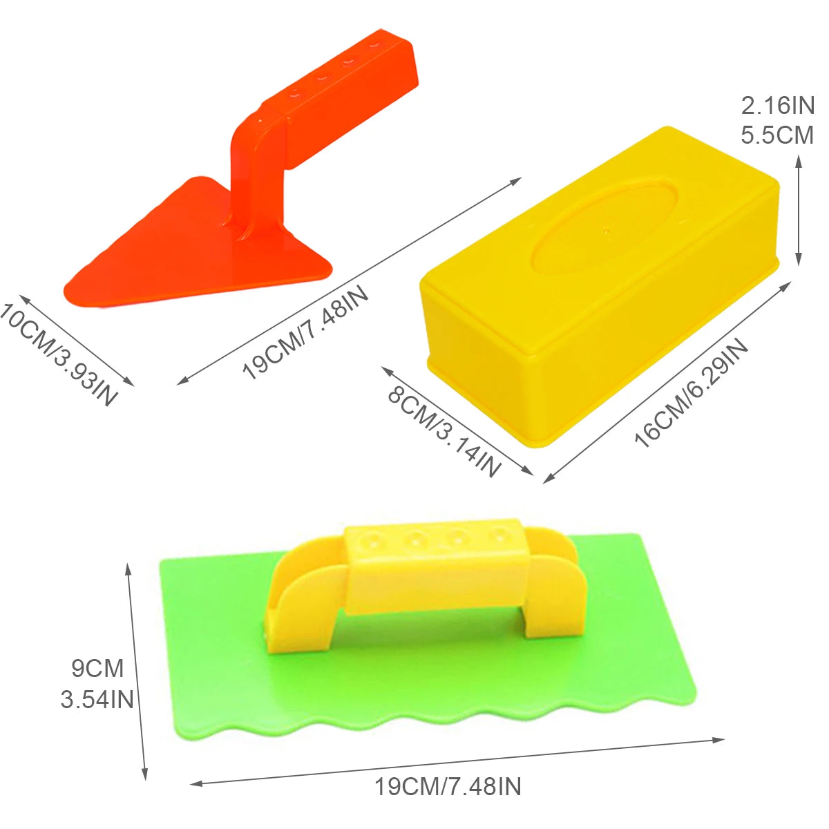 3 PCS Snow Toy Beach Sand Fun Brick Maker Sand Castle Mold For Winter And Summer Build Snow Outddor Children's Birthday Toy Gift
