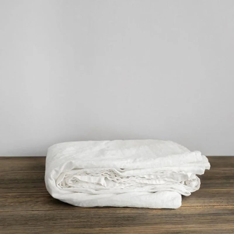 Washed Linen Bed Sheets, Natural Linen Bed Sheets, 1-Piece Set, Breathable and Super Soft Bedding (Excluding Pillowcases)