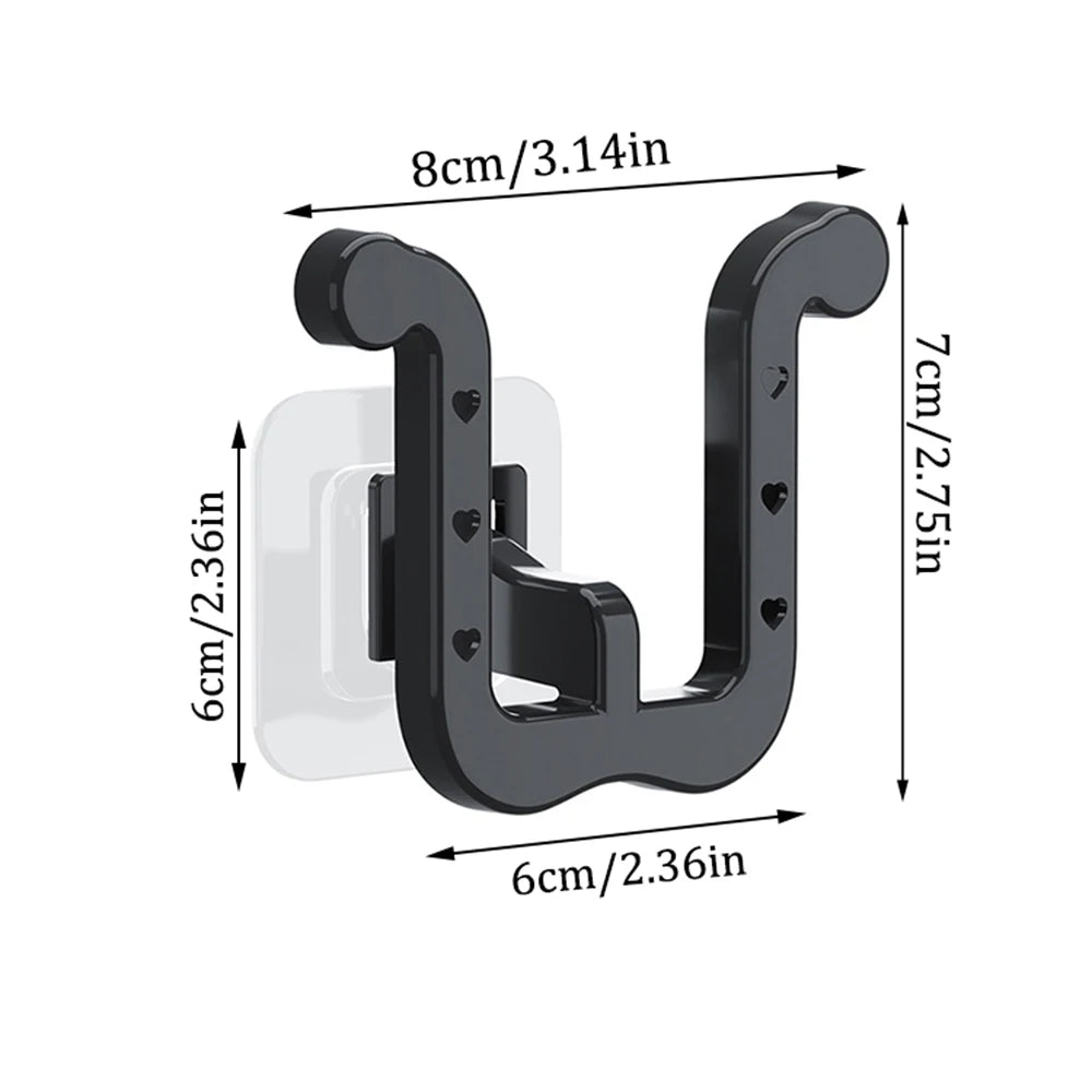 U-shaped Slipper Rack Wall Mounted Perforated Toilet Drainage Storage Rack Bathroom Wall Storage Sandal Rack Bathroom