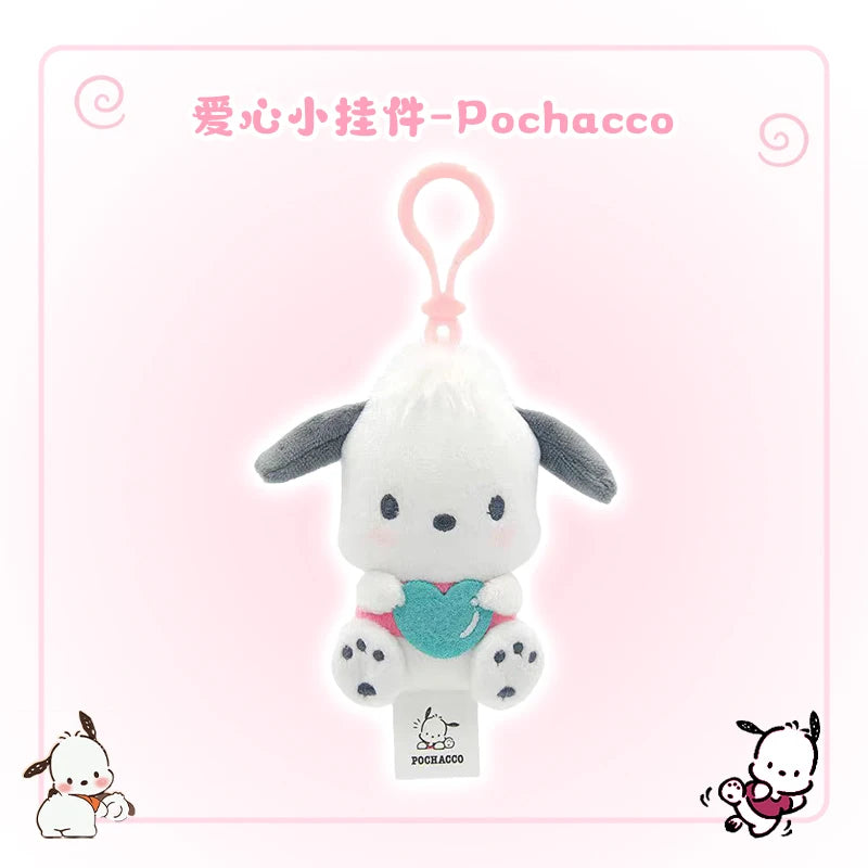 14CM Sanrio Pendant Kuromi Melody KT Cogimyun Cinnamoroll Pochacco Backpack Cute Decoration Holiday Gifts for Boys and Girls