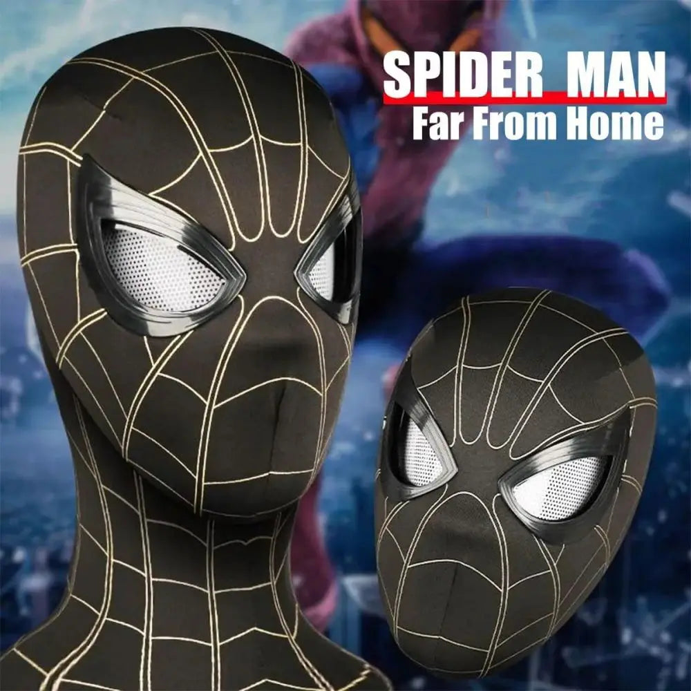 Spiderman Mask Eyes Movable Remote Control Peter Parker Spiderman toys children  Halloween Cosplay Costume Mask Christmas Gifts