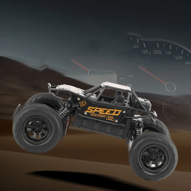 Remote-controlled off-road vehicle high-speed four-wheel drive climbing charging electric car alloy children's toy Remote car