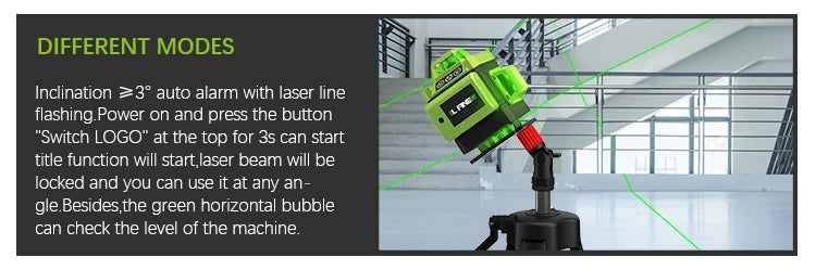 16-Line Laser Line Green Level Green Line Auto Level 360 Horizontal and Vertical Ultra Powerful Laser Green Beam Multi-Function