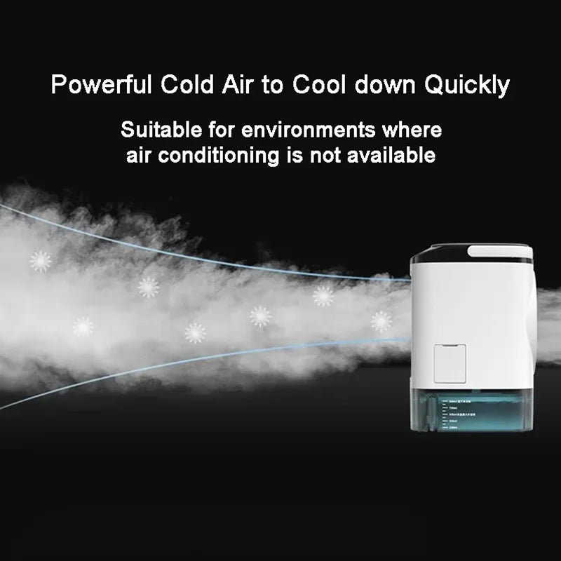USB desktop fan mini water cooling fan small air conditioning office dormitory spray humidification fan cooler large water tank