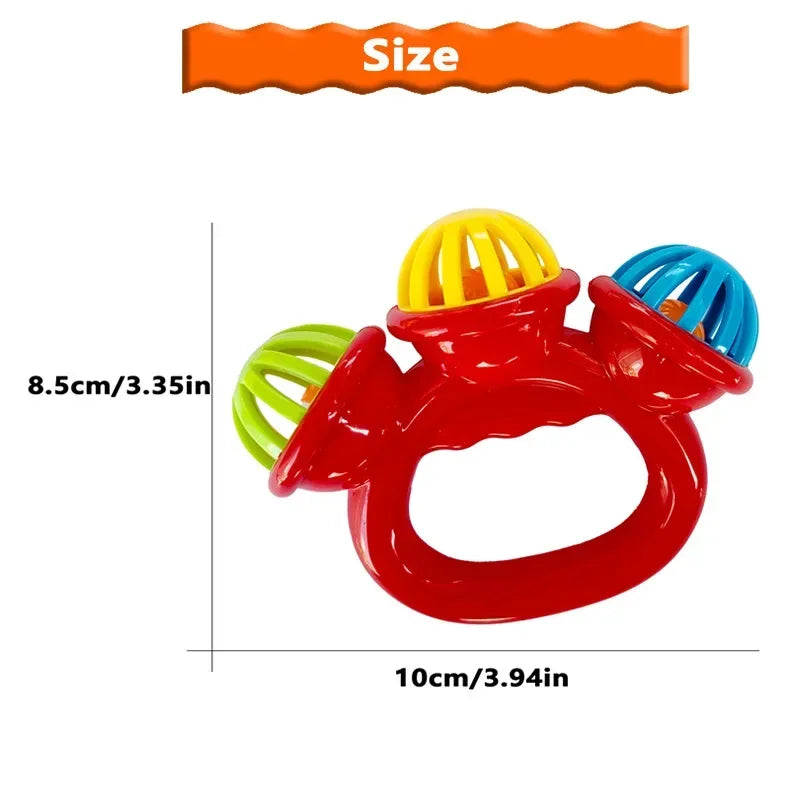 1/4PCS Newborn Hand Rattle Ball Baby Toys Grasping Hand Bell Sensory Toys Kids Safety Materials Toys for Baby Children Best Gift