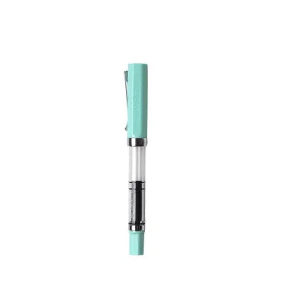 Student Practise Calligraphy Plastic Transparent Fountain Pen F Nib 0.5mm Hooded Nib 0.38mm Color Ink Pens School Supplies