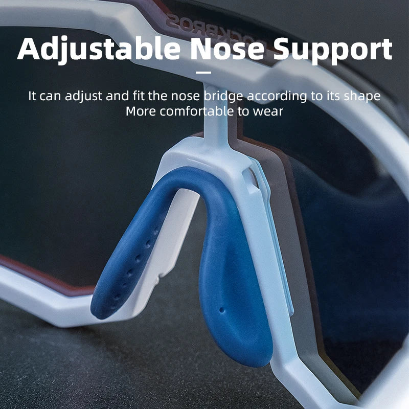 ROCKBROS Cycling Glasses Sun Protection Photochromic Bike Sunglasses Eyewear Sport Polarized Lens Glaases Bicycle Glasses