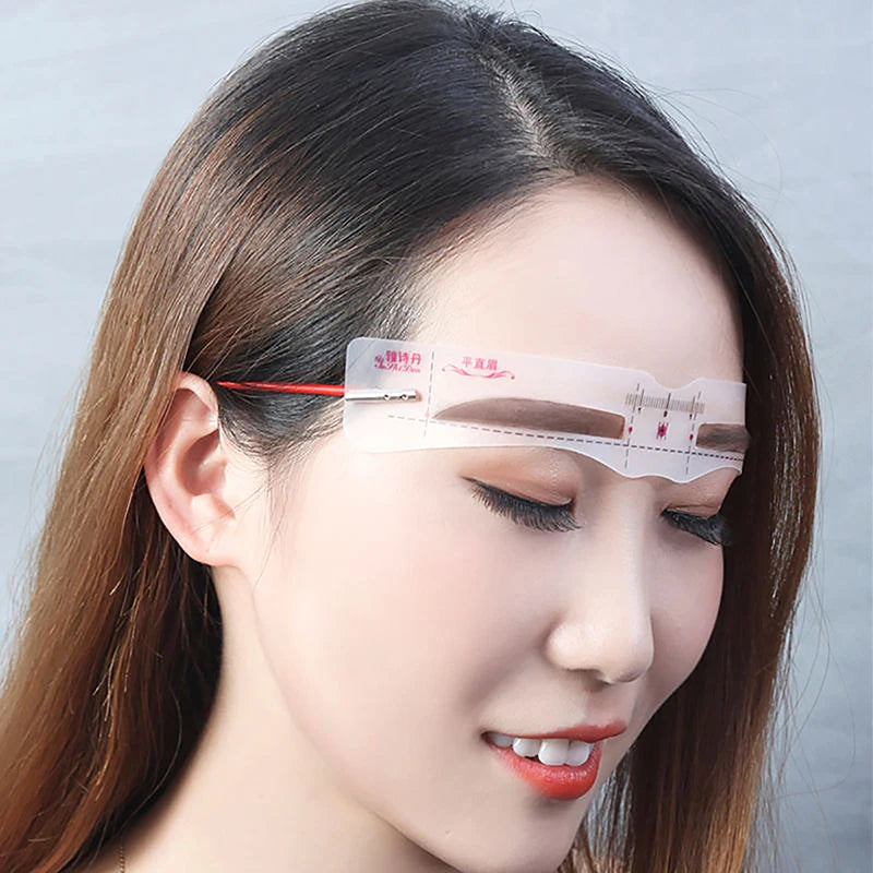 12Pcs/Set Grooming Eyebrow Stencil Kit Makeup Tools DIY Beauty Eyebrow Template Stencil For Women Beauty Tools Accessories