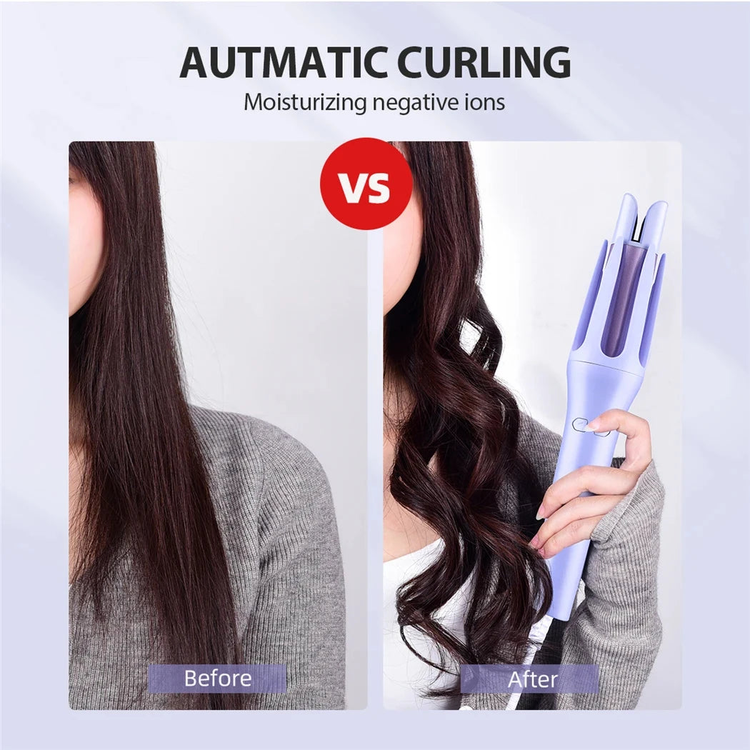 Tinsol 2 in 1 Auto Hair Curling Iron Ceramic Rotating Air Curler Air Spin Wand Styler Curl Machine Magic Hair Curler Automatic