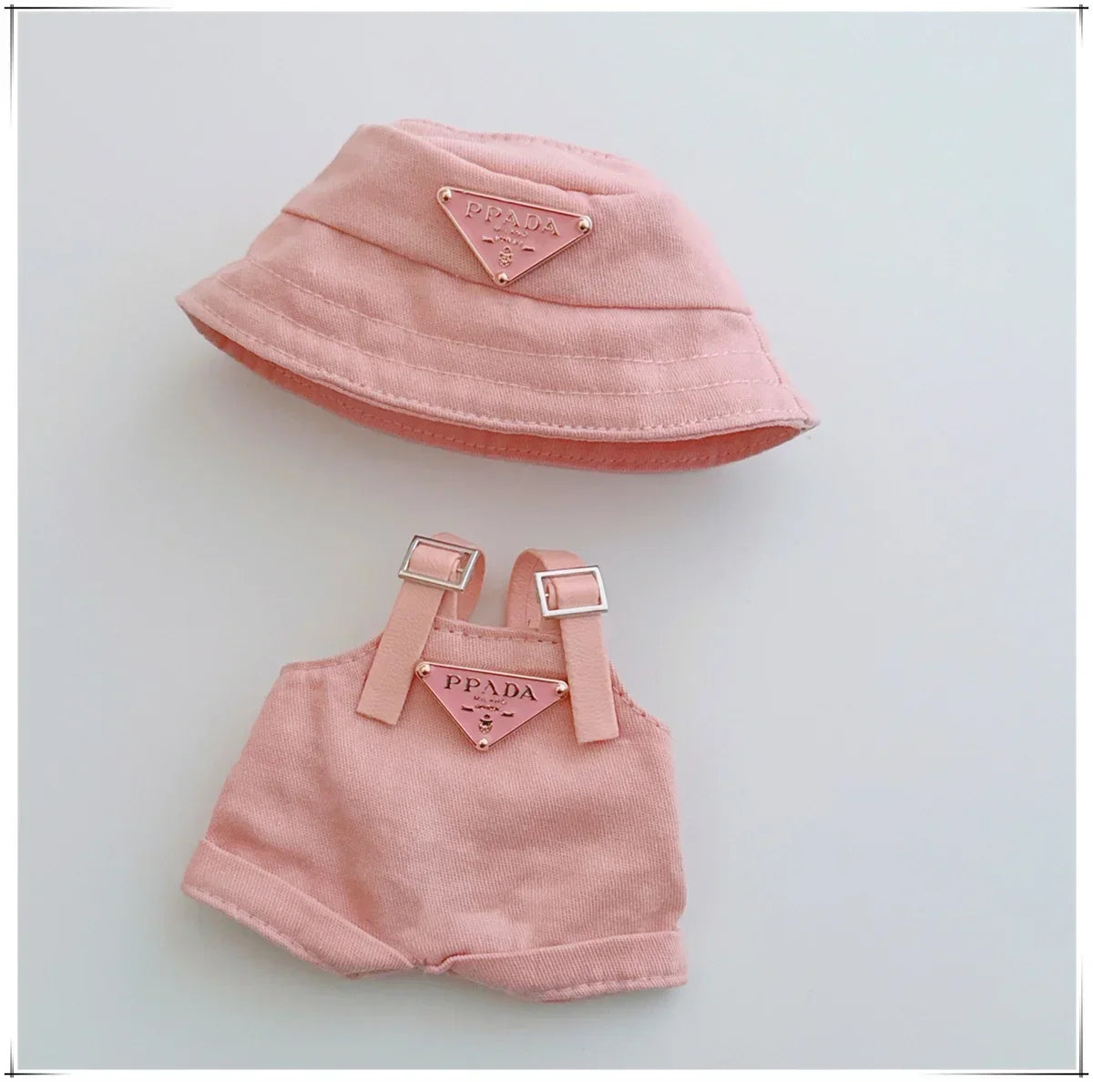 For 17cm Labubus Mini Doll Clothes Outfit Hat Clothes Shoes Labubu II Doll Accessories Cultivate Sitting Party Game Toys - Belvar