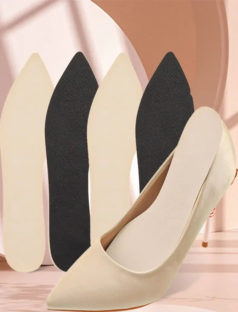1Pair Women Sandal Insoles Antislip Soft Bottom Breathable Deodorzation High Heel Insoles High-heeled Shoes Sole Stickers Pad