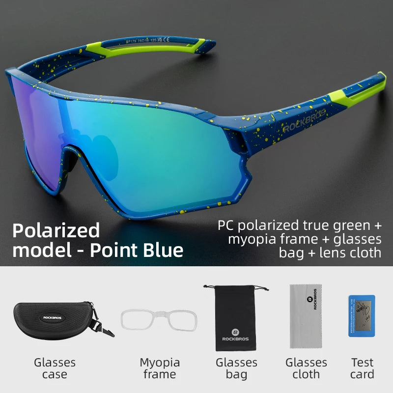 ROCKBROS Bike Glasses Polarized / Photochromic UV400 Sun Protection Sports Eyewear Bicycle Sunglasses MTB Road Cycling Glasses