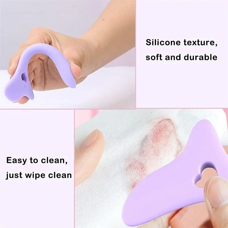 wholesale Multi-functional Eyeliner Stencil Wing Tips Silicone Eyeliner Aid Drawing Lipstick Wearing Aid Reusable Makeup Tools