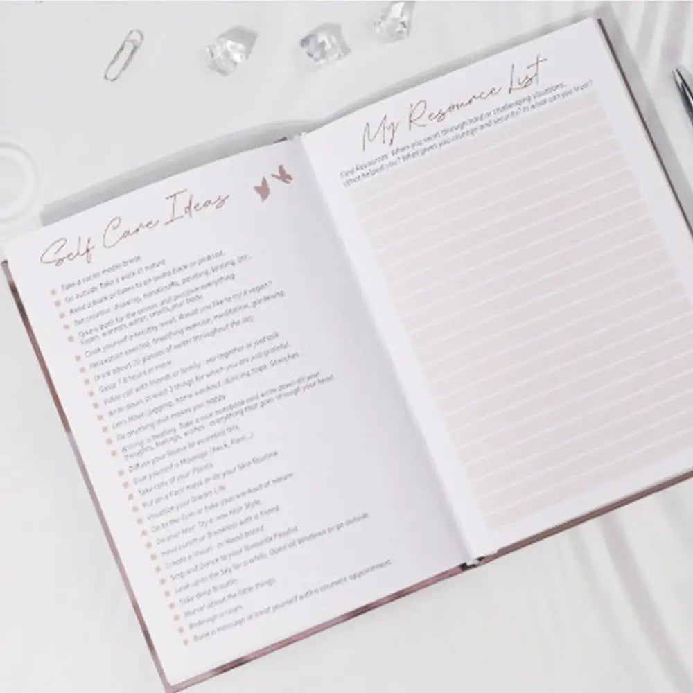 Reflection Journal | Planning Journal Notebook | Gratitude Journal Diary Notebook Punching Schedule Planning Notebook for Women