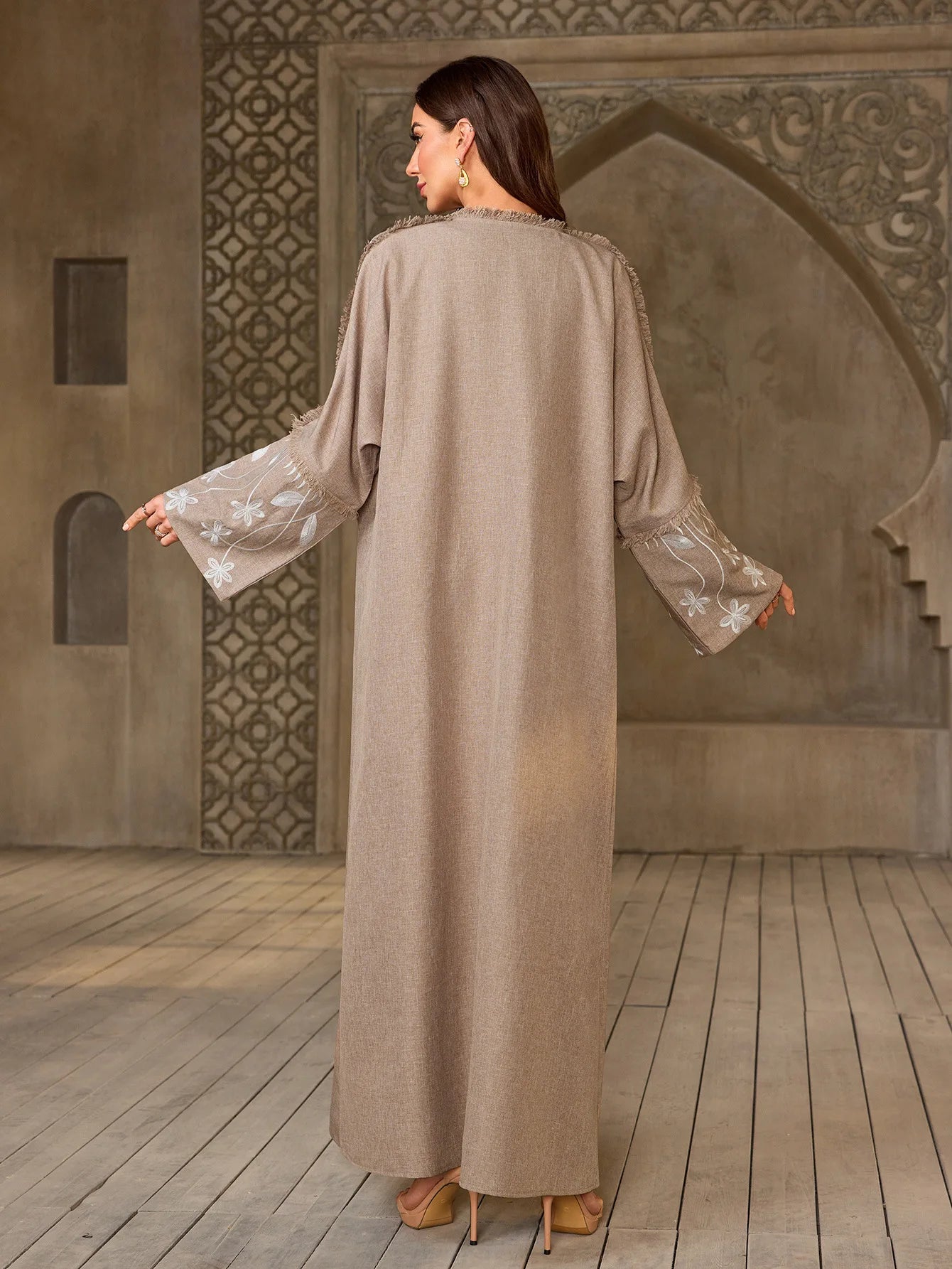 UNI Ramadan Eid Taseel Abaya Dubai Luxury Muslim Kimono Dress Kebaya Open Abayas For Women Marocain Robe Femme Musulmane
