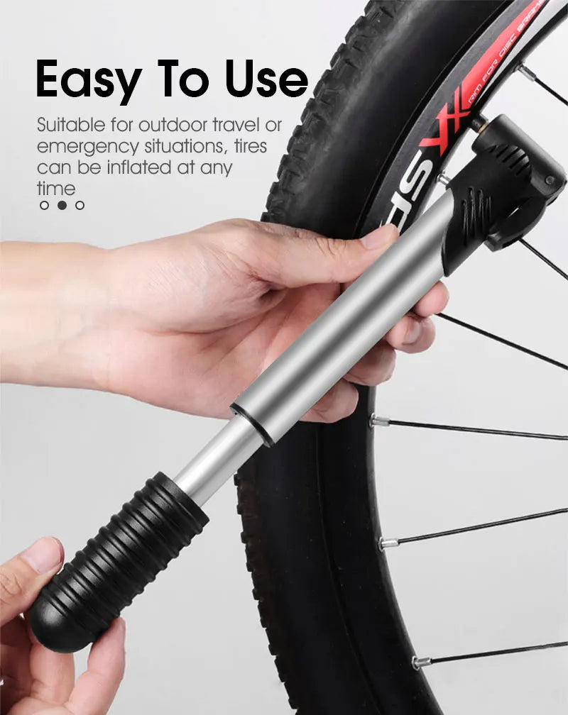 WEST BIKING Portable Mini Bicycle Pump Cycling Hand Air Pump Ball Tire Inflator Schrader Presta Valve MTB Road Bike Accessories