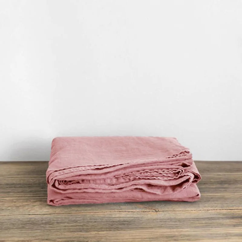 Washed Linen Bed Sheets, Natural Linen Bed Sheets, 1-Piece Set, Breathable and Super Soft Bedding (Excluding Pillowcases)